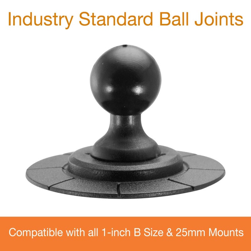 iBOLT 25mm / 1 inch Ball to Strong VHB Adhesive Mount Base/Adapter - for All Industry Standard 1 inch / 25 mm mounts - Image 2